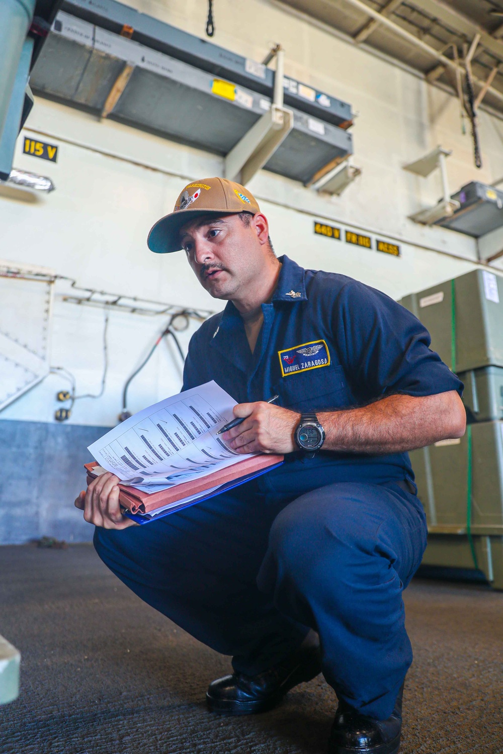 George Washington Conducts Ammo Onload