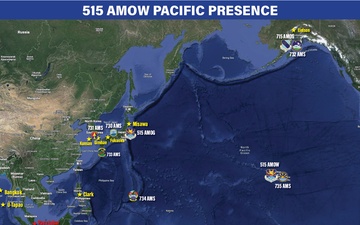 515th Air Mobility Operations Wing Pacific Presence Map