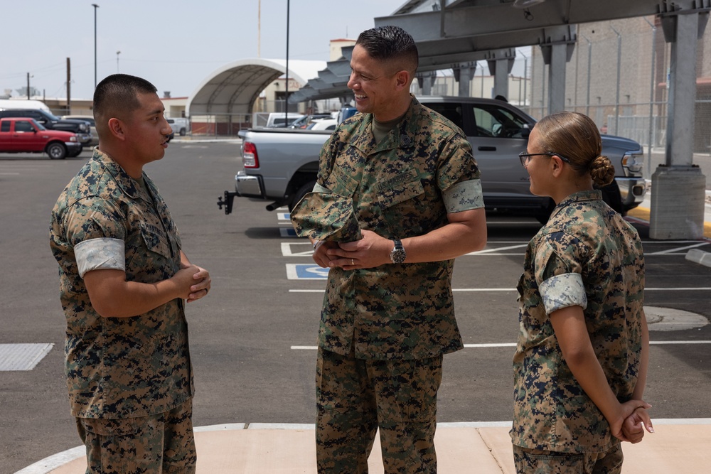 Sergeant Major of the Marine Corps Carlos A. Ruiz visits MCAS Yuma