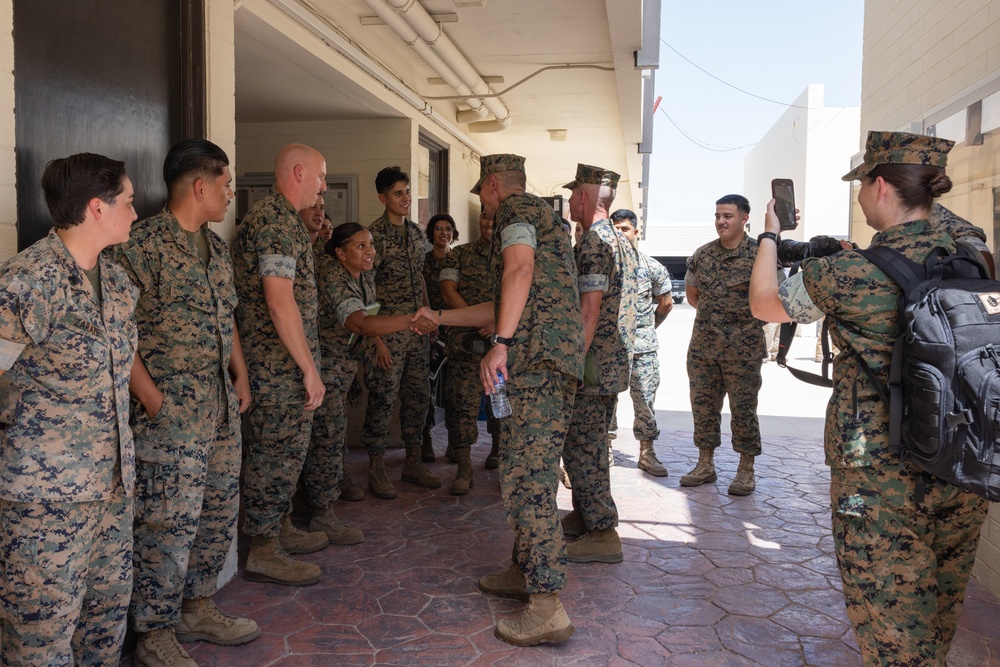 Sergeant Major of the Marine Corps Carlos A. Ruiz visits MCAS Yuma