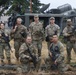 Officer candidates and trainers mark end of field exercises