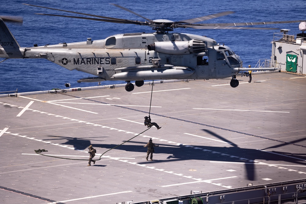 Scout Snipers provide coverage for VBSS exercise