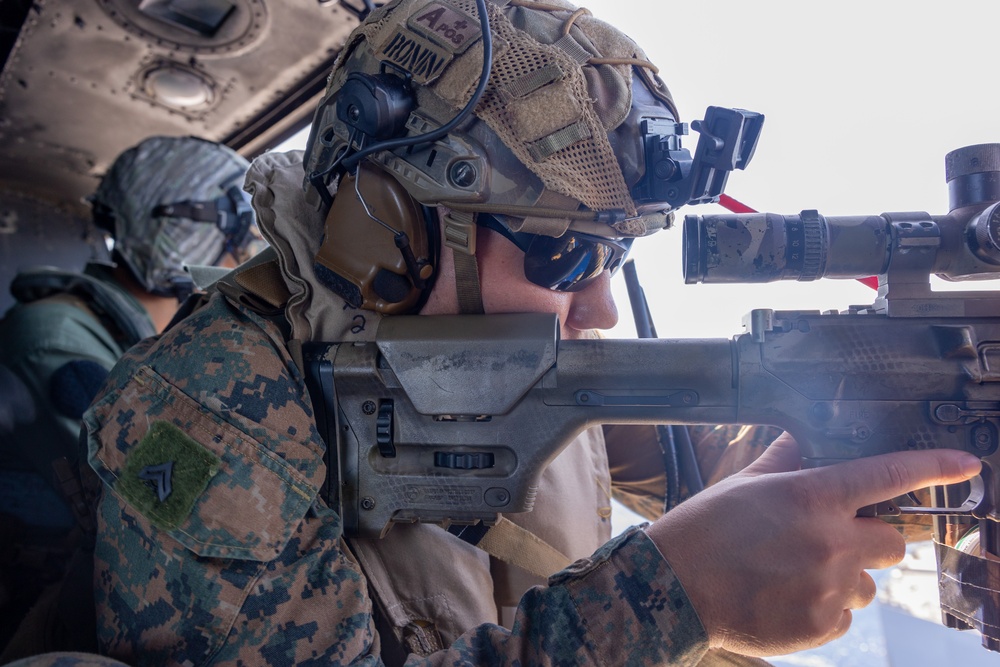 Scout Snipers provide coverage for VBSS exercise