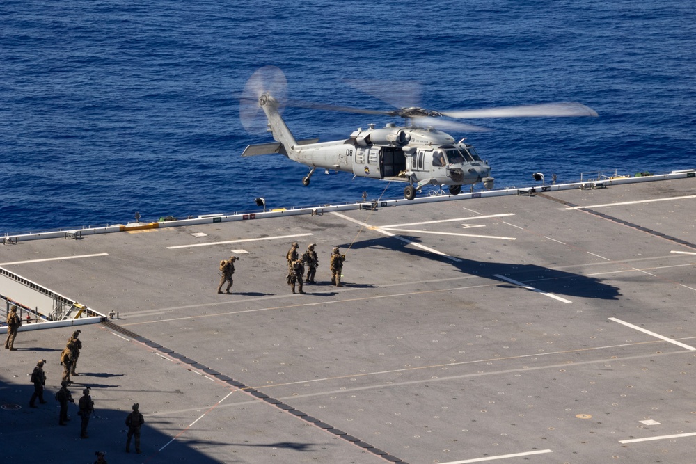 Scout Snipers provide coverage for VBSS exercise