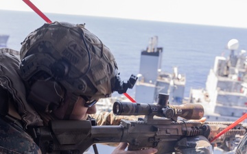 Scout Snipers provide coverage for VBSS exercise