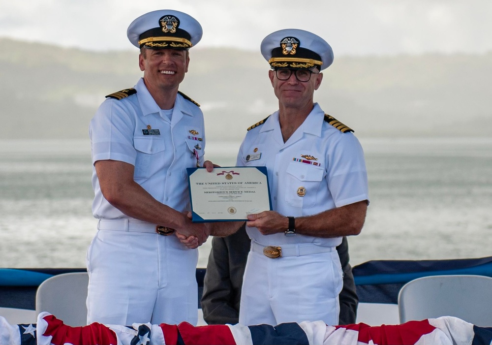 USS Springfield Holds Change of Command