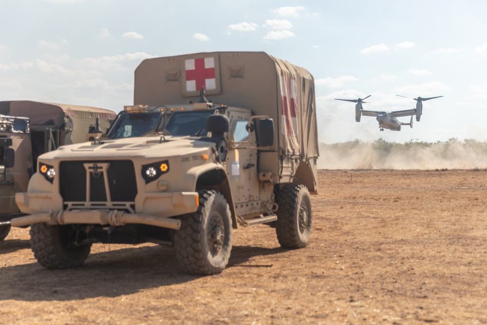 MRF-D 24.3: CLB-5 (Rein.) Sailors respond to simulated mass casualties during Exercise Predator’s Run 24