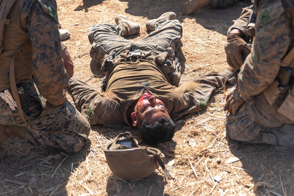 MRF-D 24.3: CLB-5 (Rein.) Sailors respond to simulated mass casualties during Exercise Predator’s Run 24