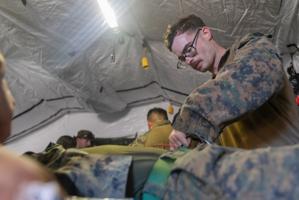 MRF-D 24.3: CLB-5 (Rein.) Sailors respond to simulated mass casualties during Exercise Predator’s Run 24