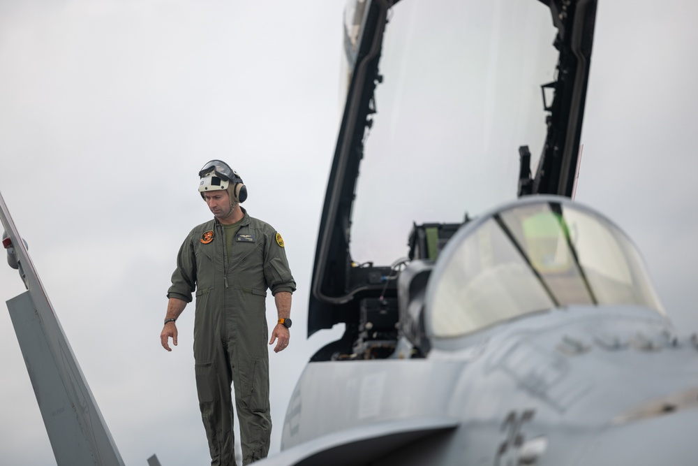 An Opportunity of a Lifetime | Marines with VMFA(AW)-224 Experience Flight in an F/A-18 Hornet During an Incentive Flight