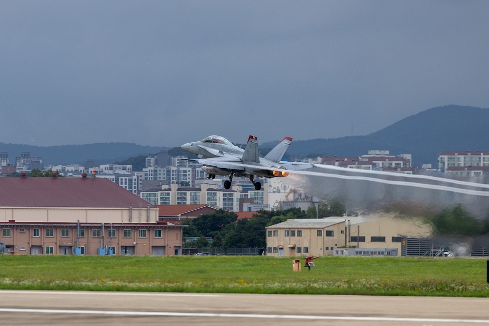 An Opportunity of a Lifetime | Marines with VMFA(AW)-224 Experience Flight in an F/A-18 Hornet During an Incentive Flight