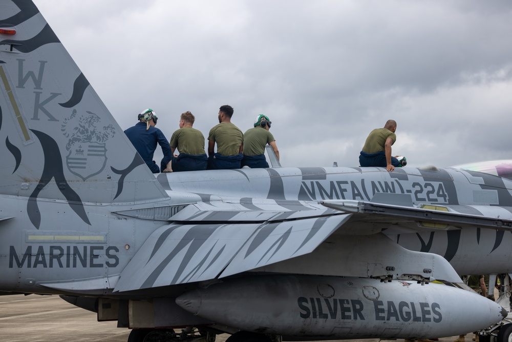 An Opportunity of a Lifetime | Marines with VMFA(AW)-224 Experience Flight in an F/A-18 Hornet During an Incentive Flight