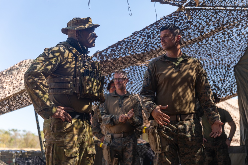 MRF-D 24.3: Australian Army Brigadier Doug Pashley tours role 2 field hospital during Exercise Predator’s Run 24