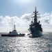 JS Sazanami (DD-113) arrives in Diego Garcia