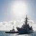 JS Sazanami (DD-113) arrives in Diego Garcia