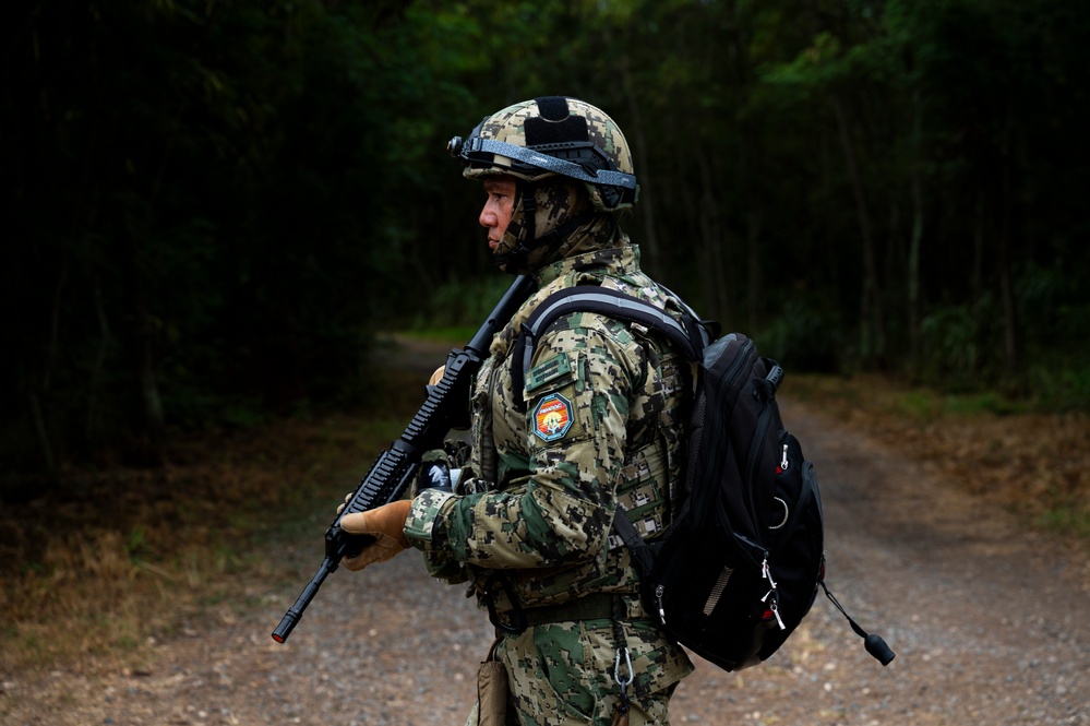 Mexican Naval Explosive Ordnance Disposal technician at RIMPAC 2024