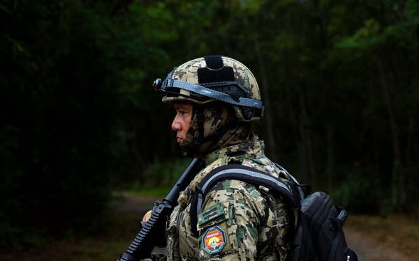 Mexican Naval Explosive Ordnance Disposal technician at RIMPAC 2024