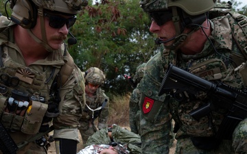 Simulated casualty during ordnance clearing and disposal exercise at RIMPAC 2024