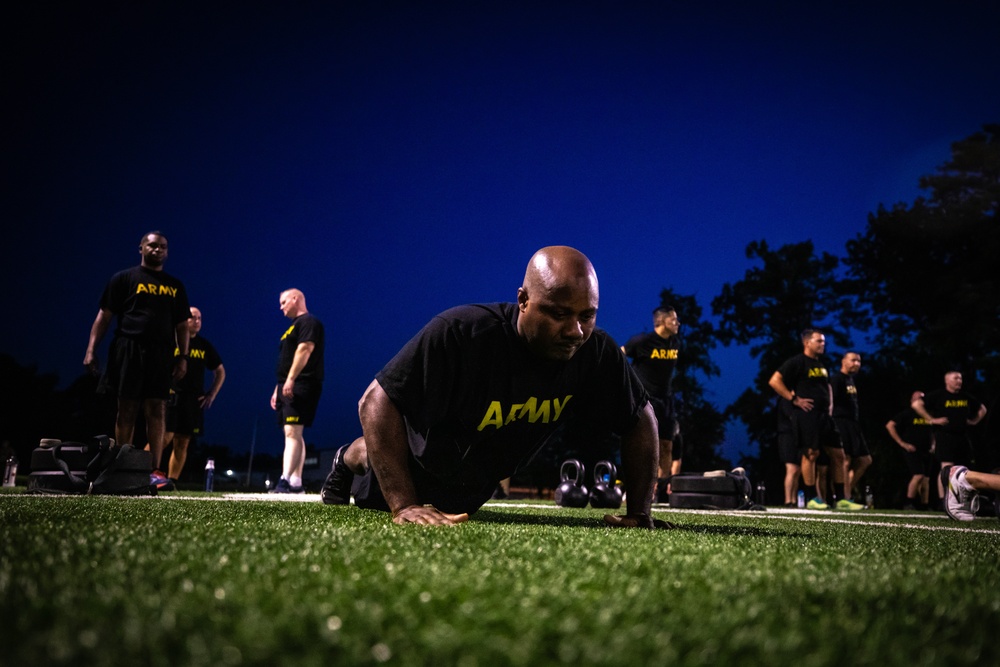 Off the grass and on the field: Future Sergeants Major model the standard