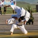 Japanese soldiers perform a cultural demonstration during multilateral peacekeeping exercise Khaan Quest 24