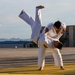 Japanese soldiers perform a cultural demonstration during multilateral peacekeeping exercise Khaan Quest 24