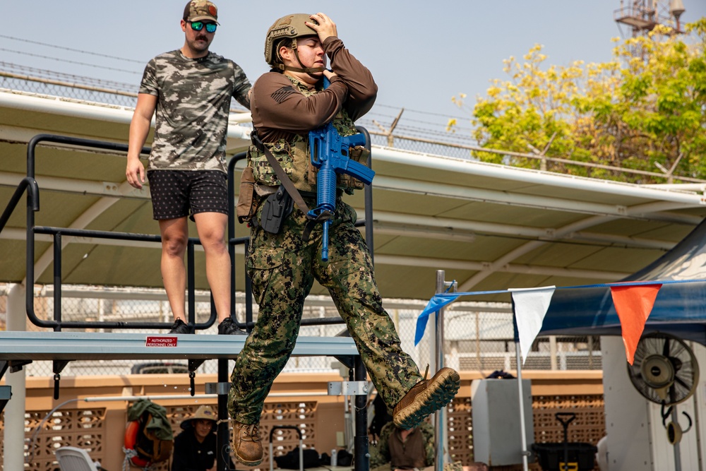 Patrol Forces Southwest Asia conduct Water Survival Training