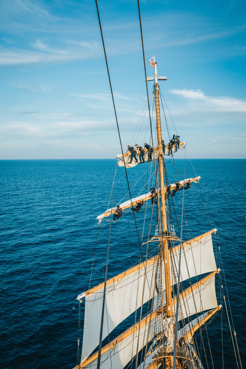 U.S. Coast Guard Cutter Eagle sets sail