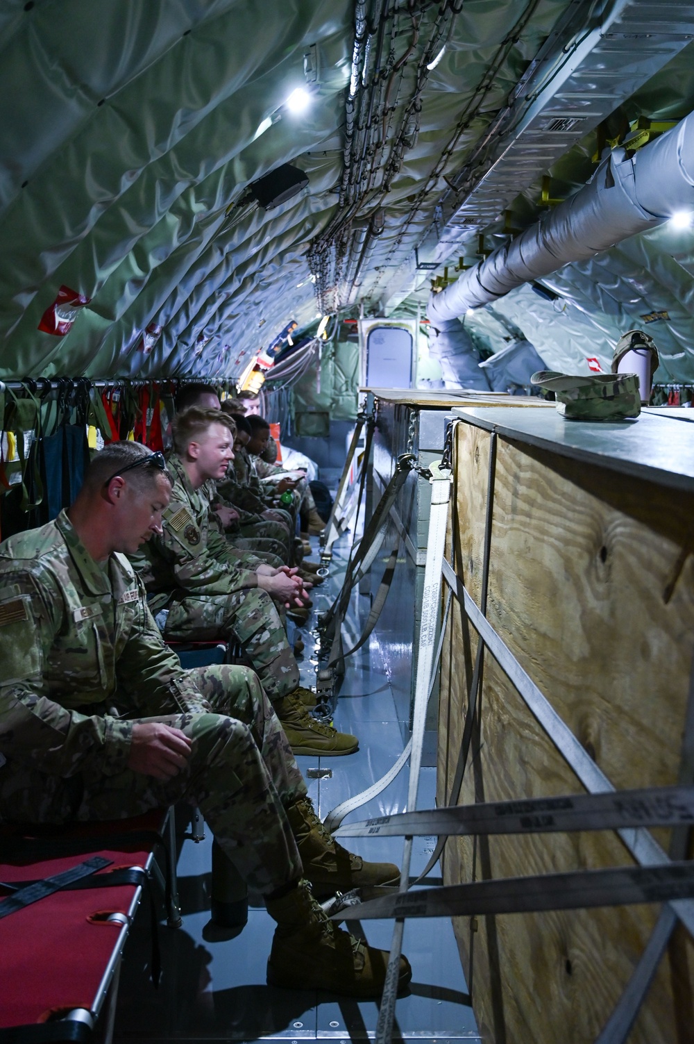 Airmen From the 186th Air Refueling Wing Participate in an Orientation Flight