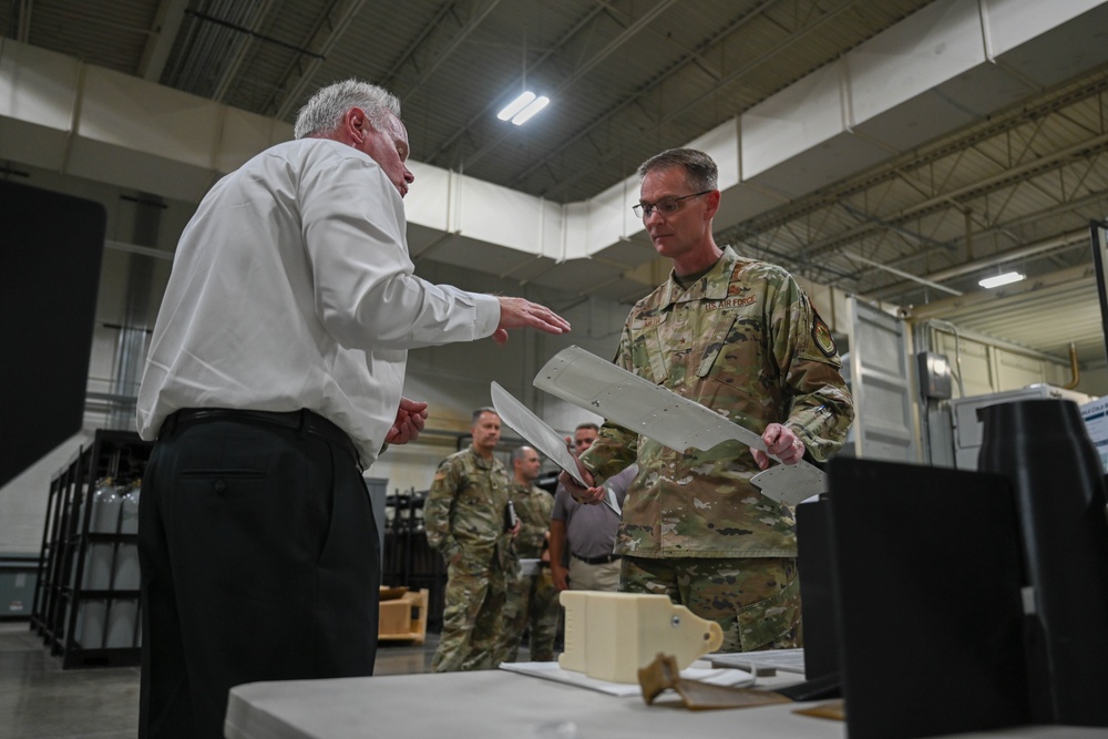 AFGSC Director of Logistics &amp; Engineering tours 28th Bomb Wing during CAPEX 2024
