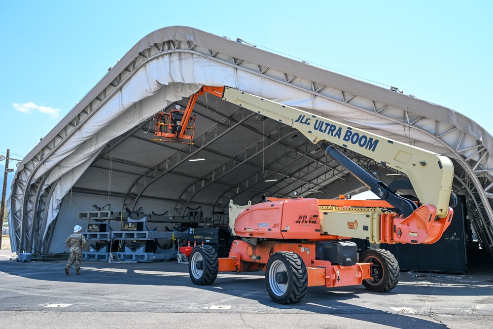 309th AMXG fabric shelter receives major repairs