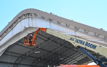 309th AMXG fabric shelter receives major repairs