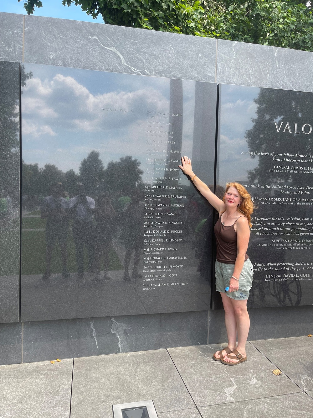 Medal of Honor recipient’s family reflect on his sacrifice, honor during visit to Air Force Memorial