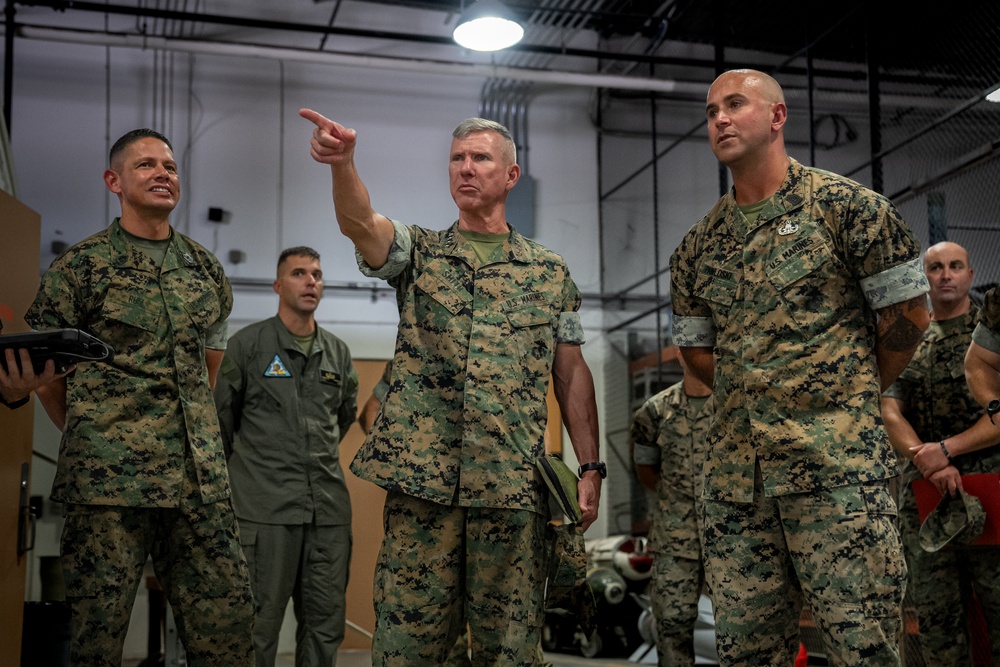 Commandant, Gen. Eric M. Smith and Sergeant Major of the Marine Corps, Sgt Maj. Carlos A. Ruiz visit Marine Corps Air Station Yuma