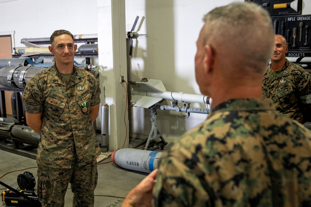 Commandant, Gen. Eric M. Smith and Sergeant Major of the Marine Corps, Sgt Maj. Carlos A. Ruiz visit Marine Corps Air Station Yuma