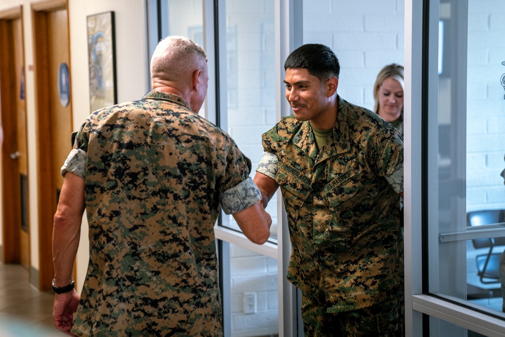 Commandant, Gen. Eric M. Smith and Sergeant Major of the Marine Corps, Sgt Maj. Carlos A. Ruiz visit Marine Corps Air Station Yuma