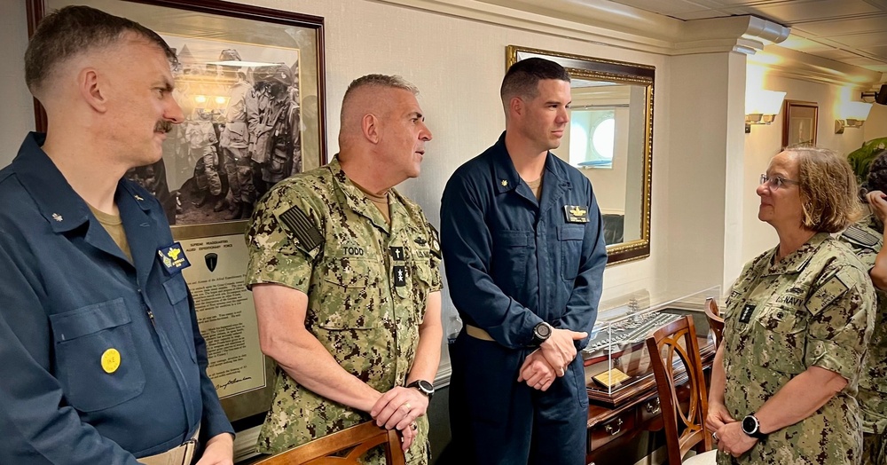 Navy Chief of Chaplains Welcomes IKECSG Home from Deployment