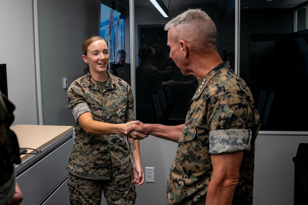 Commandant, Gen. Eric M. Smith and Sergeant Major of the Marine Corps, Sgt Maj. Carlos A. Ruiz visit Marine Corps Air Station Yuma