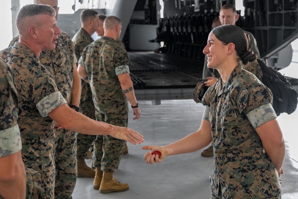 Commandant, Gen. Eric M. Smith and Sergeant Major of the Marine Corps, Sgt Maj. Carlos A. Ruiz visit Marine Corps Air Station Yuma