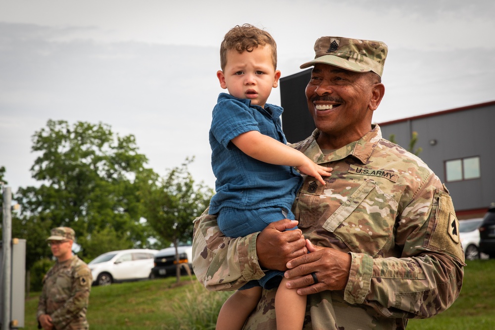 Command sergeant major retires after over 43 years in the National Guard