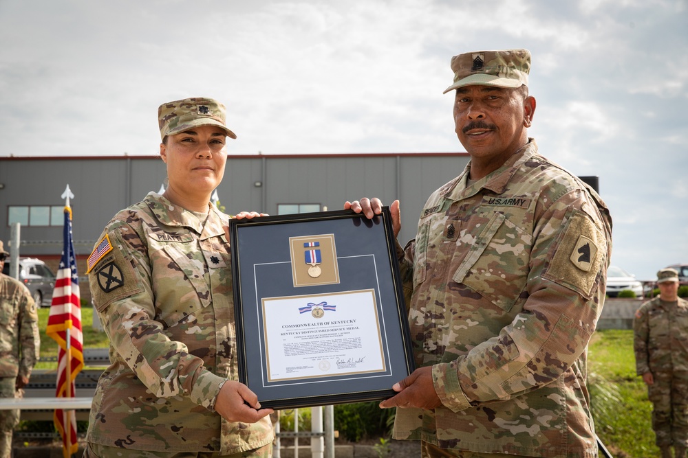 Command sergeant major retires after over 43 years in the National Guard