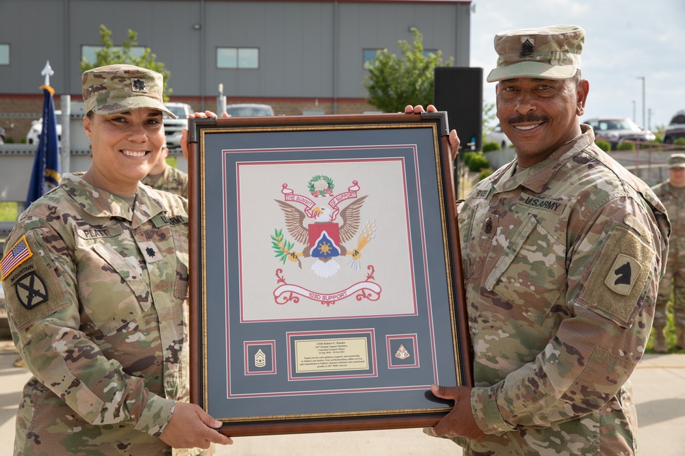 Command sergeant major retires after over 43 years in the National Guard