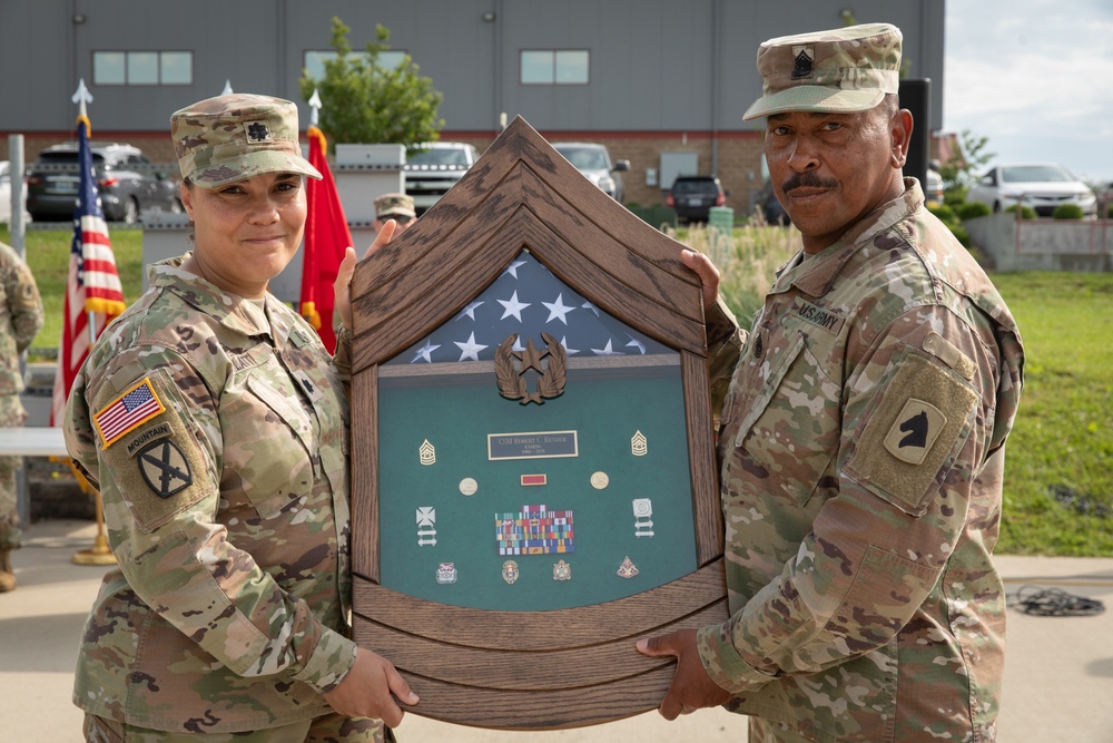 Command sergeant major retires after over 43 years in the National Guard