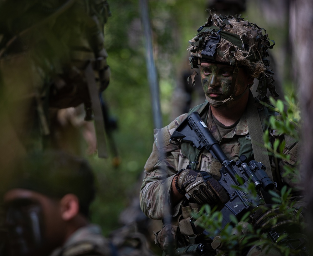 On patrol with 1-167 Infantry Regiment, Charlie Co.