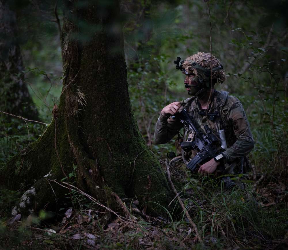 On patrol with 1-167 Infantry Regiment, Charlie Co.