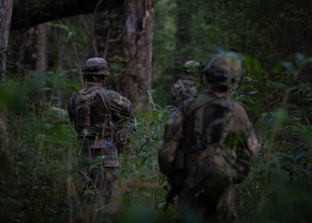 On patrol with 1-167 Infantry Regiment, Charlie Co.