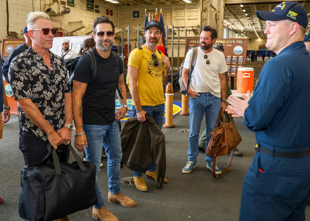 USS Gerald R. Ford Hosts Country Music Band Old Dominion