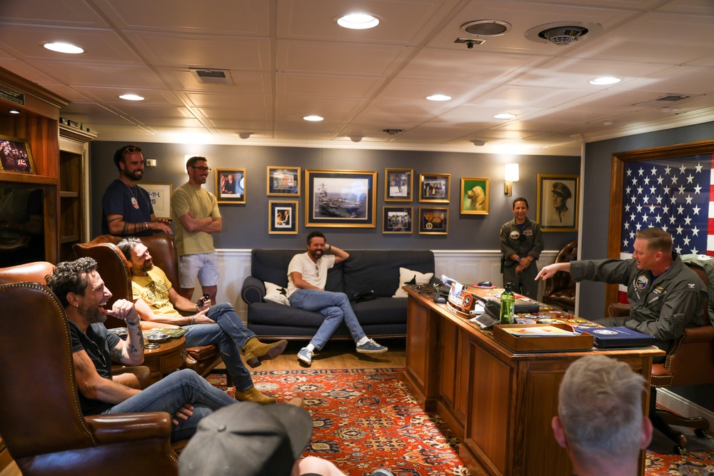 USS Gerald R. Ford Hosts Country Music Band Old Dominion