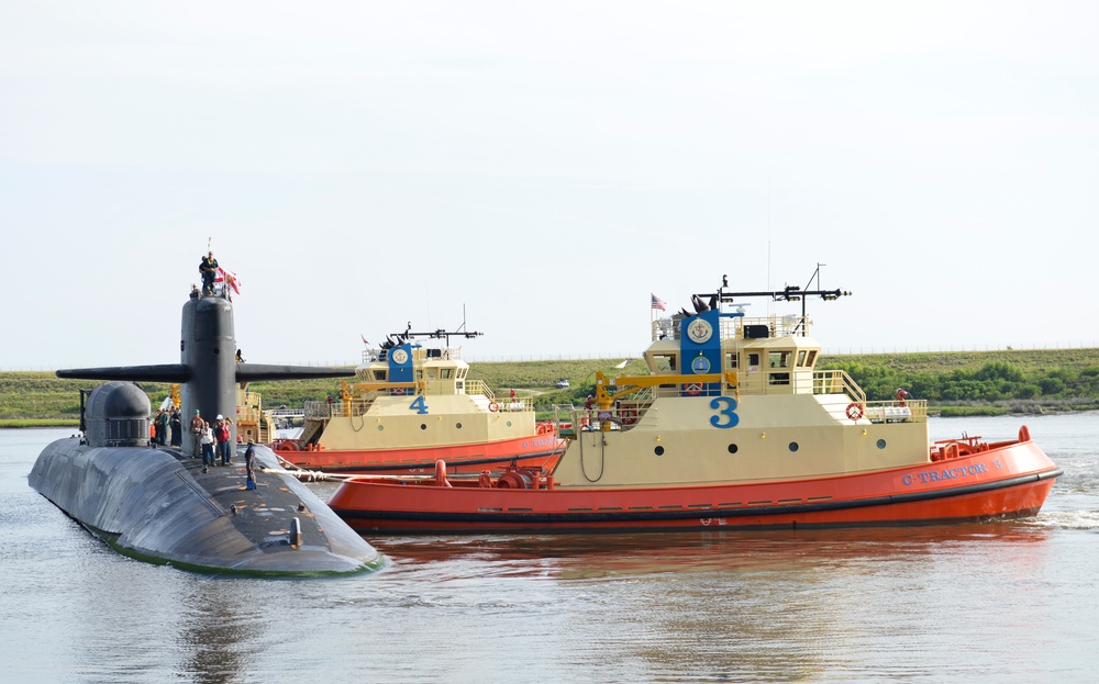 USS Florida Returns Kings Bay Following 727-Day Deployment