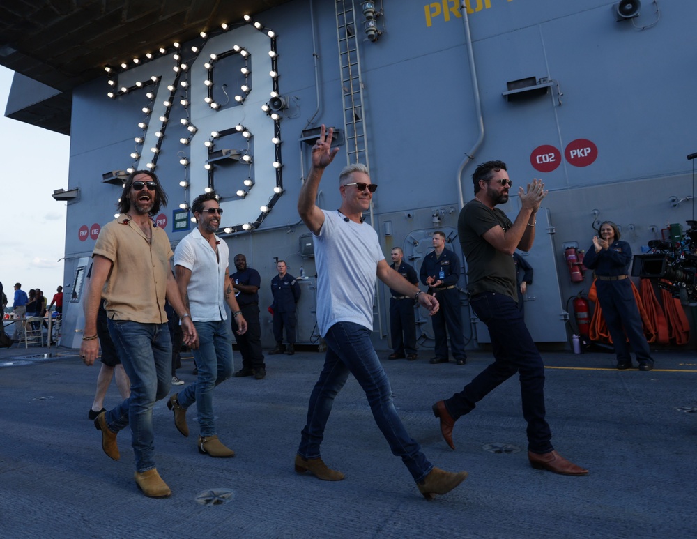 USS Gerald R. Ford Hosts Country Music Band Old Dominion