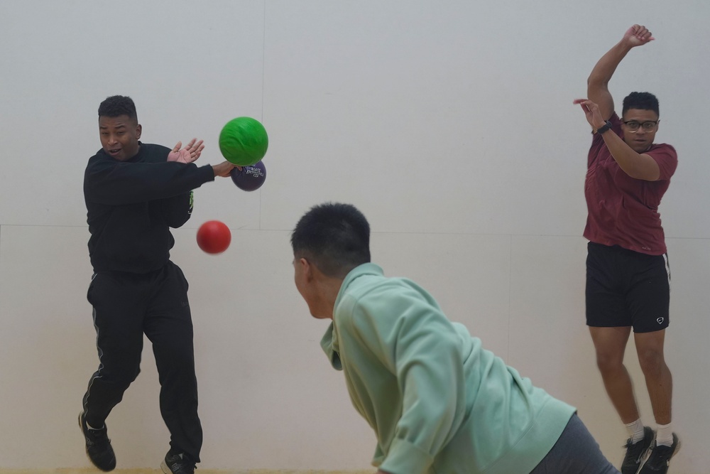 Marine Corps Warfighting Laboratory/Futures Directorate Dodgeball Physical Training Session